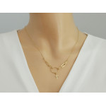 klasyczny złoty naszyjnik