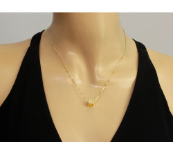 gładki złoty naszyjnik