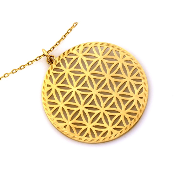 klasyczny złoty naszyjnik