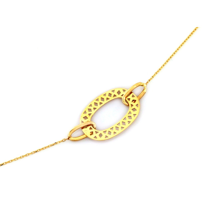 złoty naszyjnik bez cyrkonii