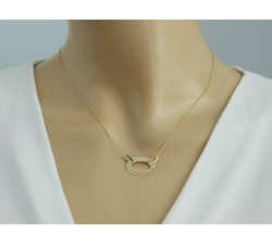 klasyczny złoty naszyjnik