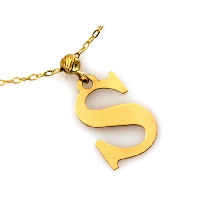 gładki złoty naszyjnik