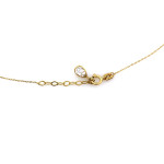 Złoty naszyjnik 585 z literką P na łańcuszku na prezent