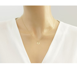 złoty naszyjnik bez cyrkonii