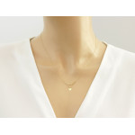 złoty naszyjnik bez kamieni