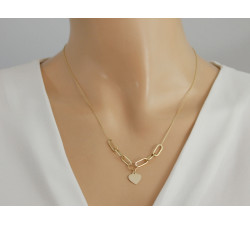 złoty naszyjnik bez cyrkonii