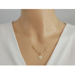 złoty naszyjnik bez cyrkonii