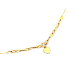 gładki złoty naszyjnik