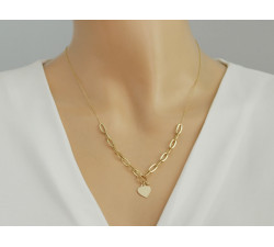 złoty naszyjnik bez cyrkonii