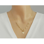 złoty naszyjnik bez cyrkonii