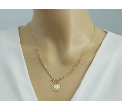 gładki złoty naszyjnik