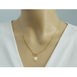 gładki złoty naszyjnik