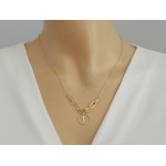 złoty naszyjnik bez kamieni