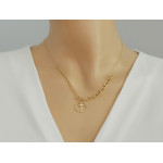 złoty naszyjnik bez cyrkonii