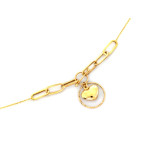 złoty naszyjnik bez kamieni