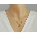 gładki złoty naszyjnik