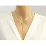 złoty naszyjnik bez cyrkonii