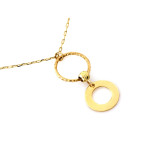 złoty naszyjnik bez cyrkonii