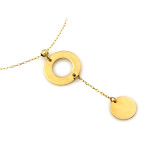 gładki złoty naszyjnik