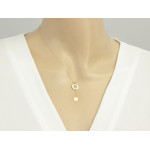 złoty naszyjnik bez cyrkonii