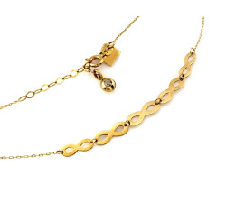 złoty naszyjnik bez cyrkonii