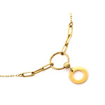 złoty naszyjnik bez cyrkonii