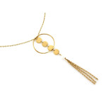 gładki złoty naszyjnik