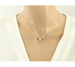 złoty naszyjnik bez kamieni