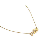 złoty naszyjnik bez cyrkonii