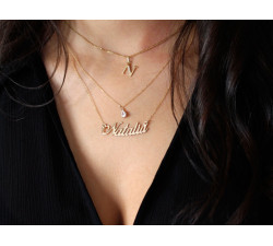 złoty naszyjnik bez kamieni