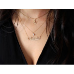 złoty naszyjnik bez kamieni