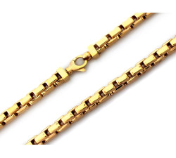 łańcuszek kostka ze złota 585