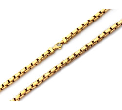 gruby łańcuszek o splocie kostki