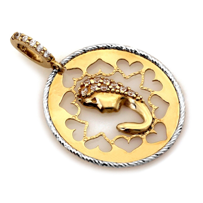 złoty medalik na komunię