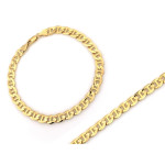 Złota bransoletka 585 splot marina