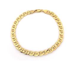 Złota bransoletka 585 splot marina gucci