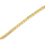 Złota szeroka bransoletka 585 splot marina