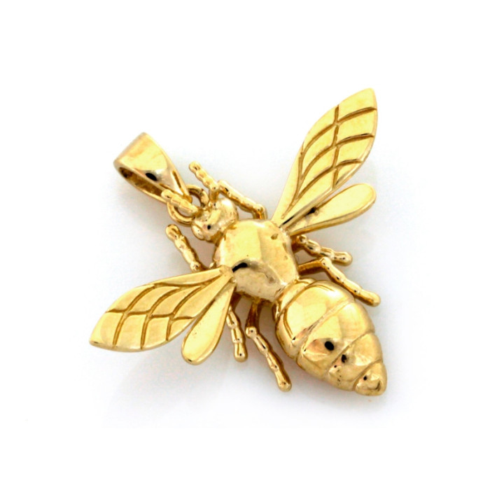 klasyczny złoty wisiorek