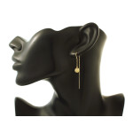 złote kolczyki przeciągane