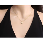 Wypukłe serduszko zawieszka ze złota 375 mały dwustronny wisiorek na prezent