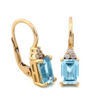 złote kolczyki topaz