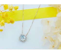 naszyjnik ze złota topaz