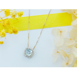 naszyjnik ze złota topaz