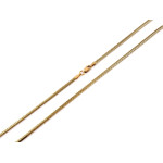 Elegancki złoty łańcuszek próby 585 w splotie snake żmijka