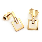 eleganckie złote kolczyki 375