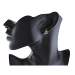 kolczyki ze złota z cyrkoniami