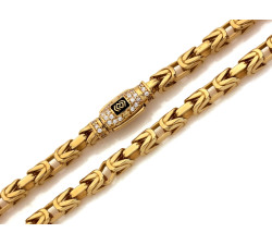 złoty łańcuszek męski 585