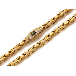 złoty łańcuszek męski 585