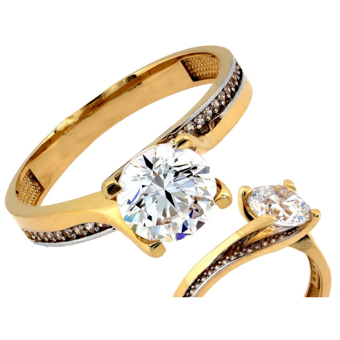 złoty pierścionek 585