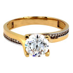 zaręczynowy pierścionek 585